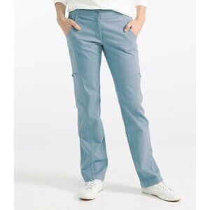 NWT LL Bean Womens Plus Size 20 20x29 Blue Classic Fit Comfort Cargo Pants NEW
